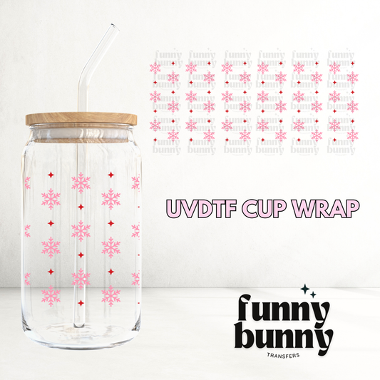 Snowflakes - 16oz UVDTF Cup Wrap