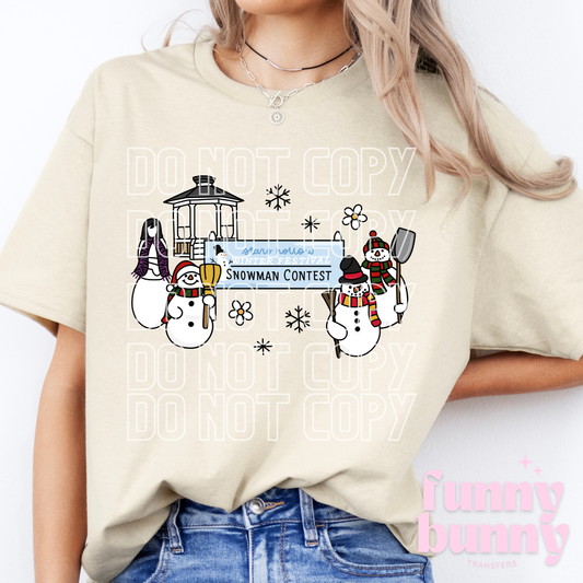 Snowman Contest - DTF Transfer