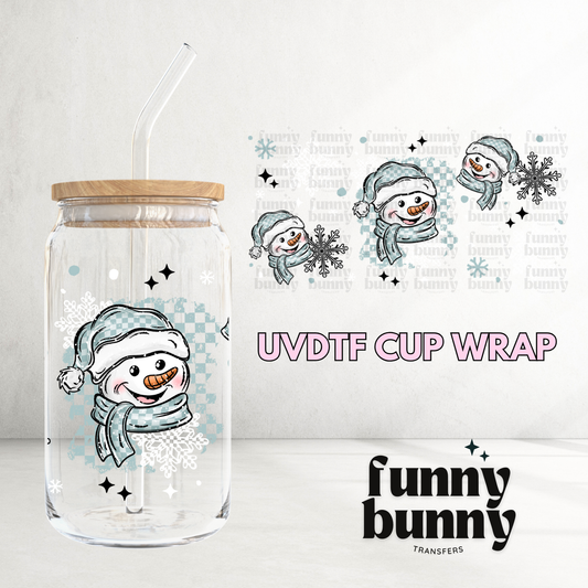 Snowman & Snowflakes 2.0 - 16oz UVDTF Cup Wrap