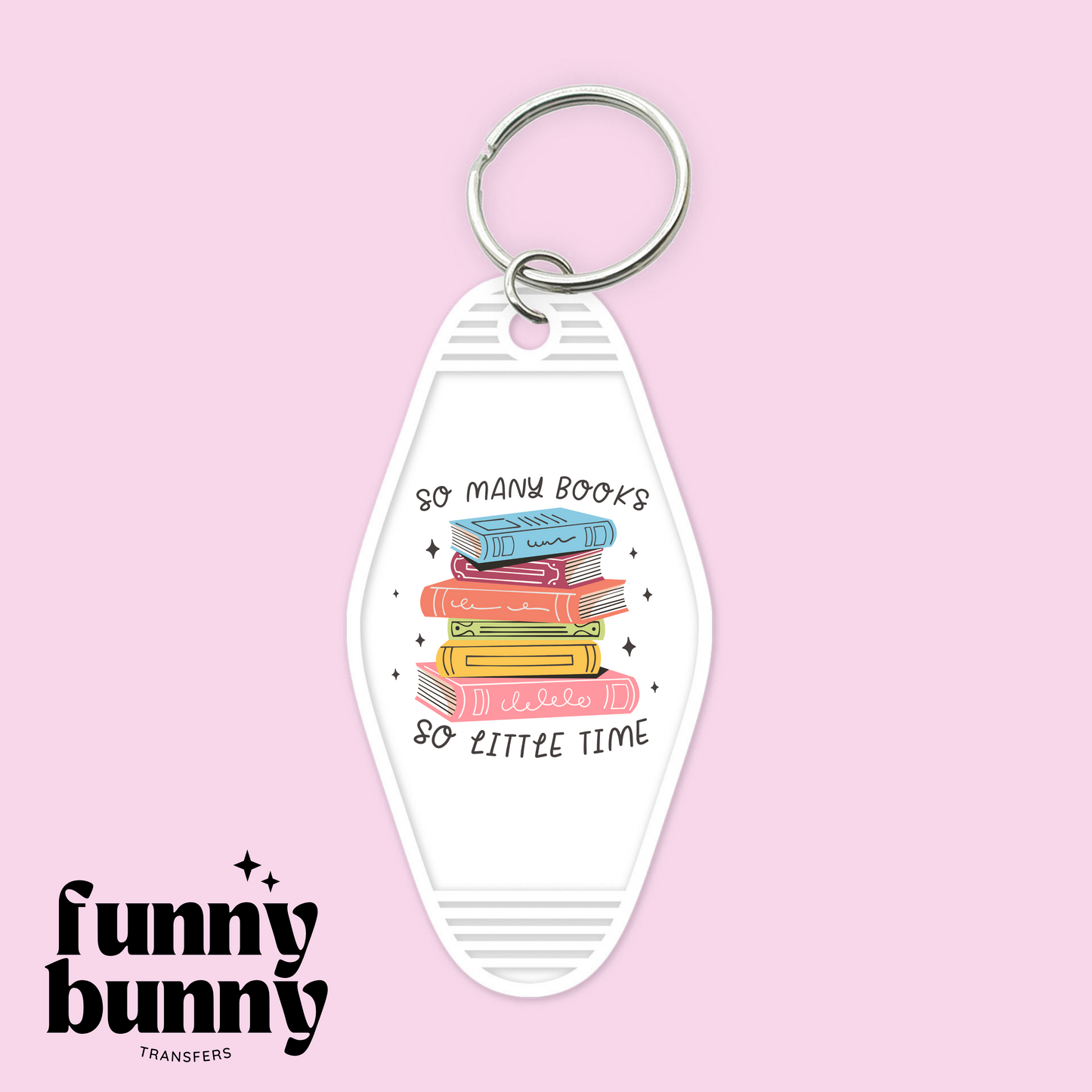 So Many Books - Motel Keychain