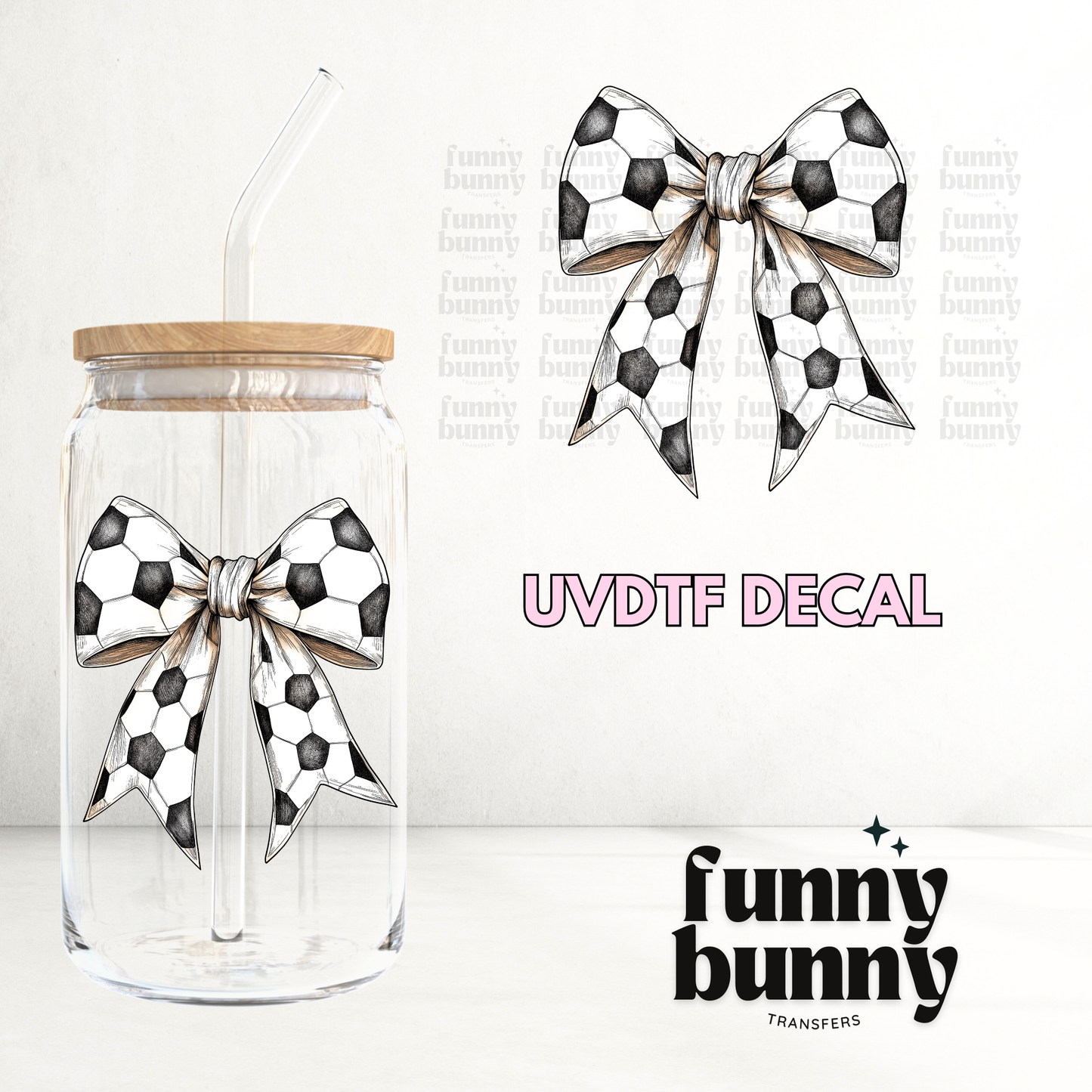 Soccer Bow - UVDTF Decal