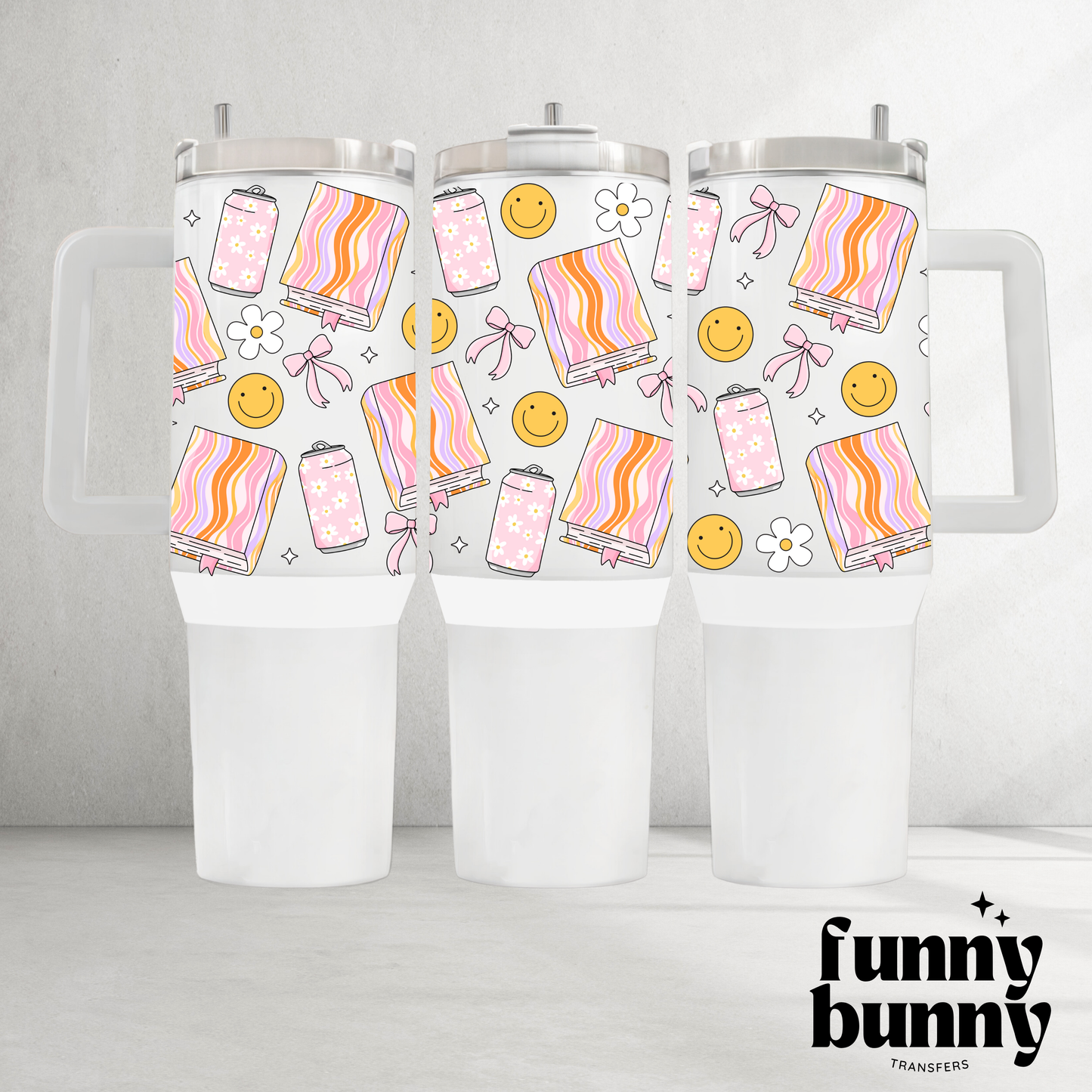 Soda Books - 40oz UVDTF Tumbler Wrap