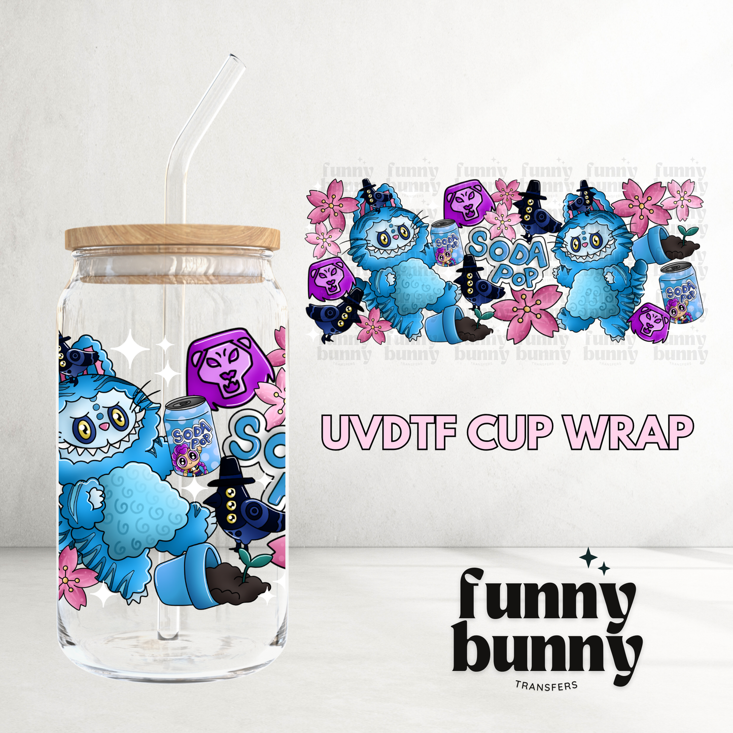 KPOP Bubu - 16oz UVDTF Cup Wrap