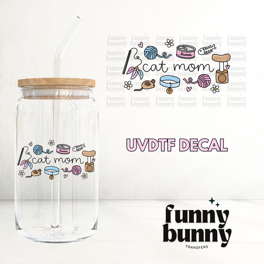 Soft Cat Mom - UVDTF Decal