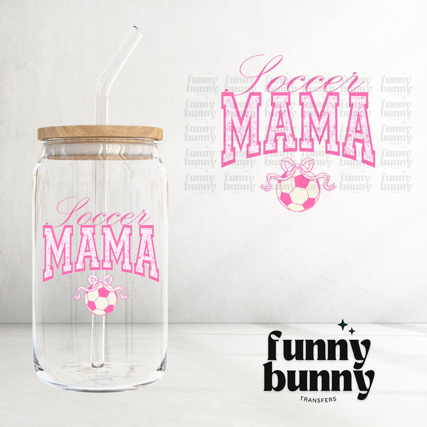 Soft Soccer Mama - UVDTF Decal