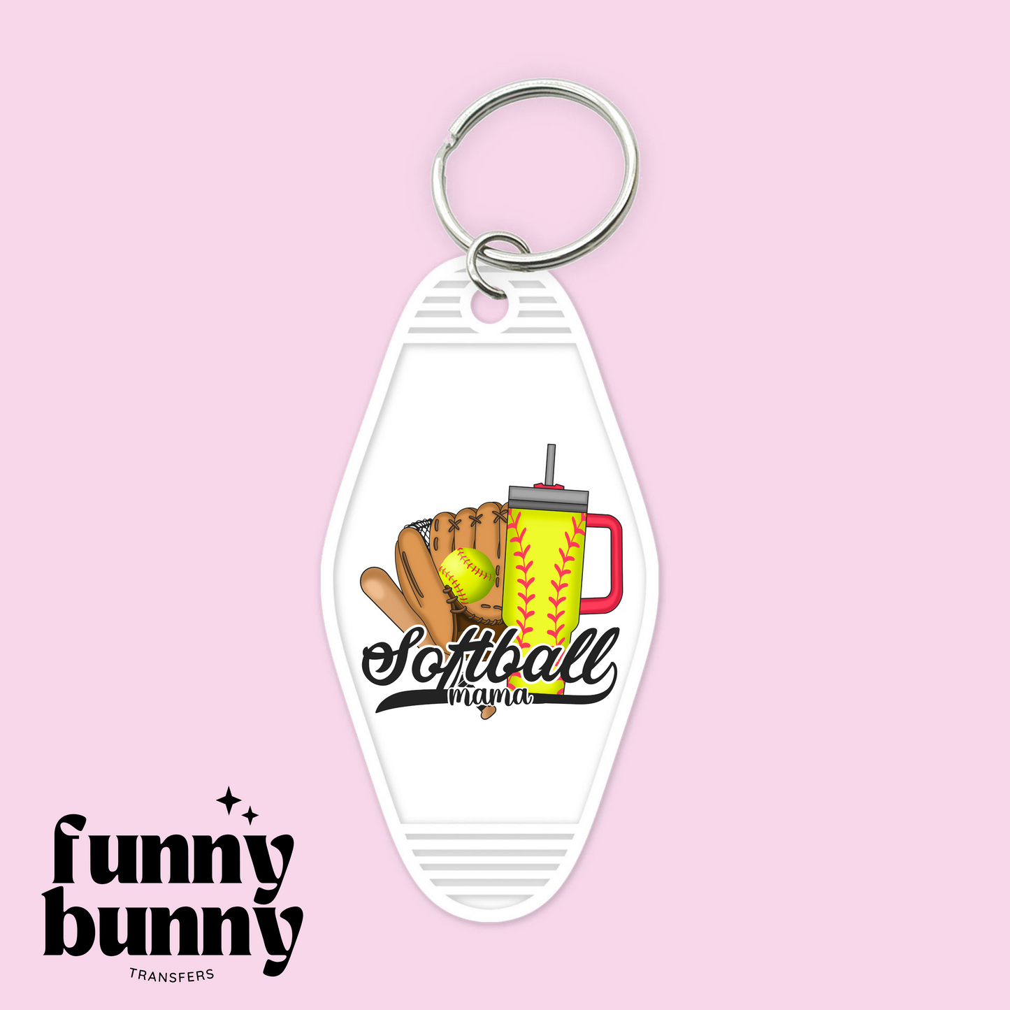 Softball Mama - Motel Keychain