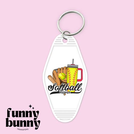 Softball Mama - Motel Keychain