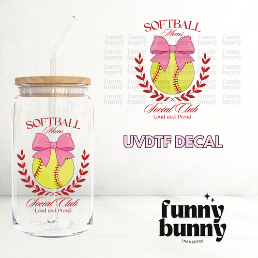 Softball Social Club - UVDTF Decal