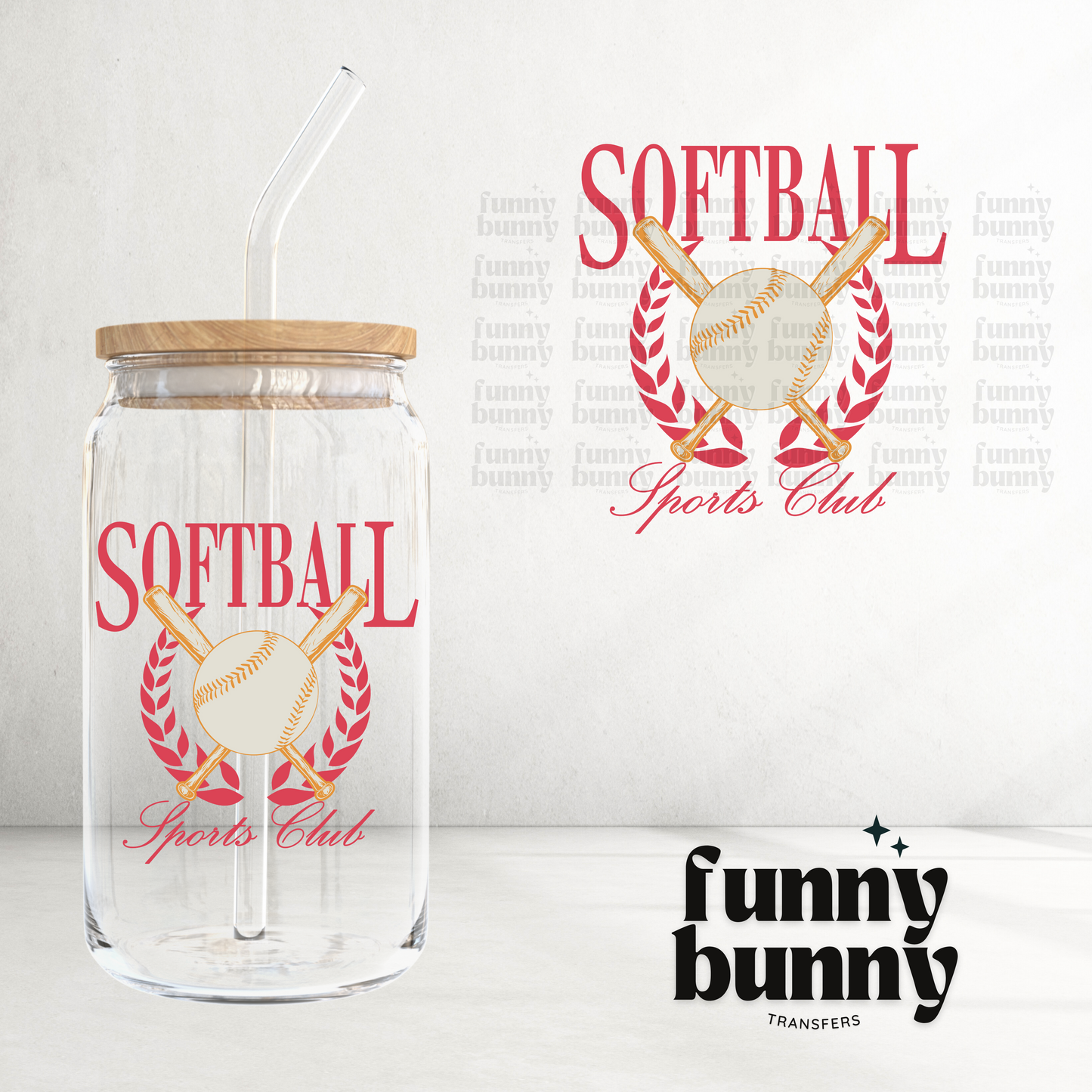 Softball Sports Club - UVDTF Decal