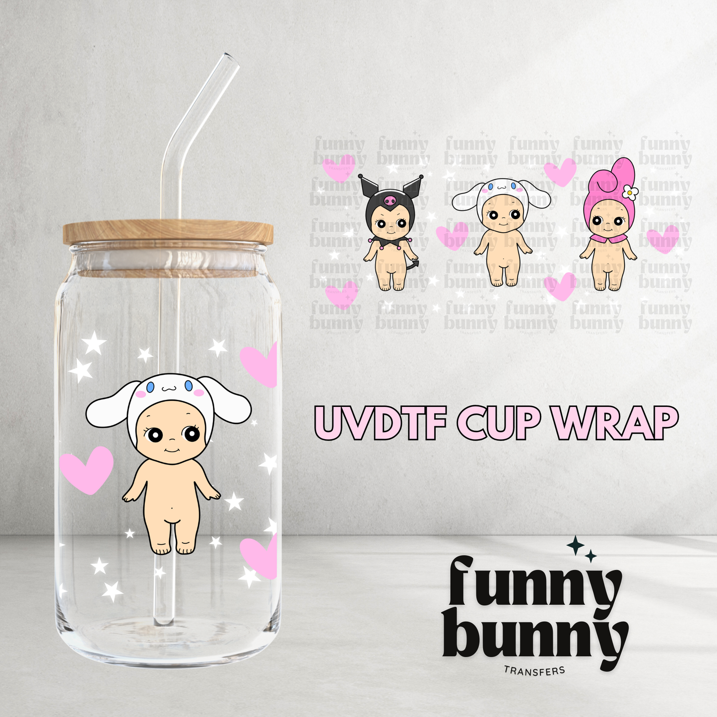 Angel Baby Cuties - 16oz UVDTF Cup Wrap