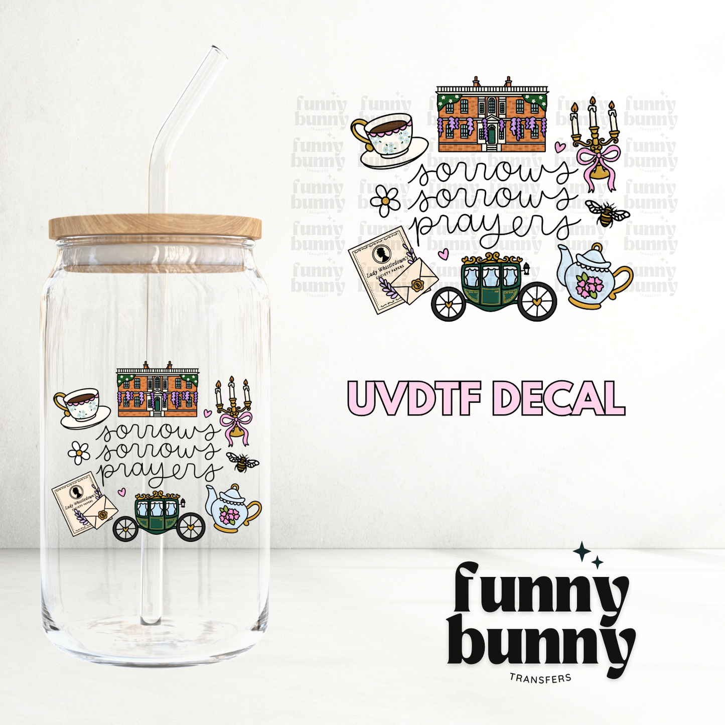 Sorrows Prayers - UVDTF Decal