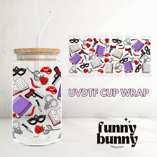 Spicy Dark Romance - 16oz UVDTF Cup Wrap