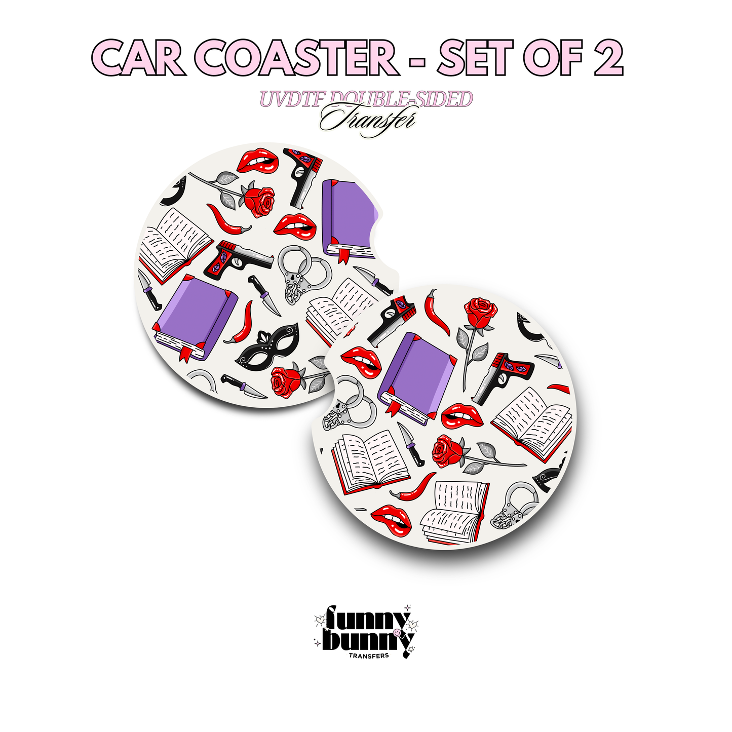 Spicy Dark Romance - UVDTF Coaster