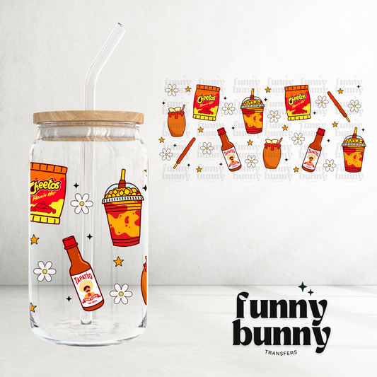 Spicy Hot Snacks - 16oz UVDTF Cup Wrap