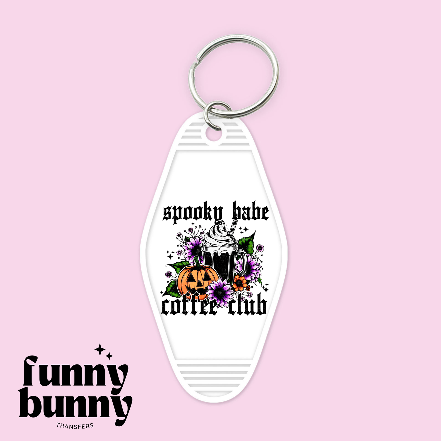 Spooky Babe Coffee Club - Motel Keychain