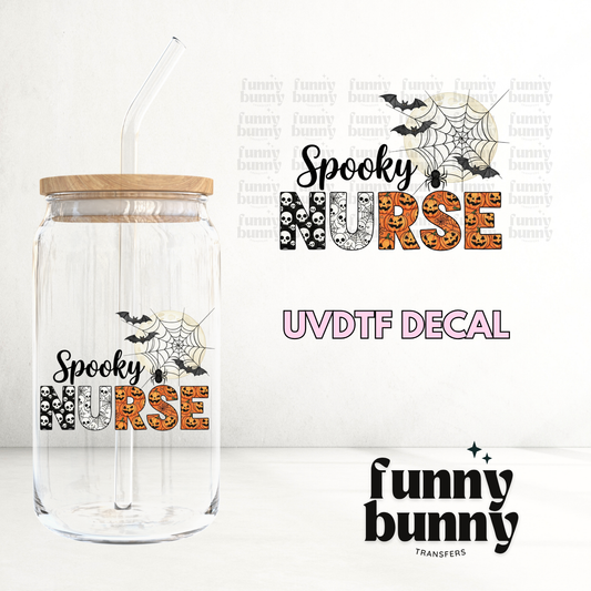 Spooky Bat Nurse - UVDTF Decal