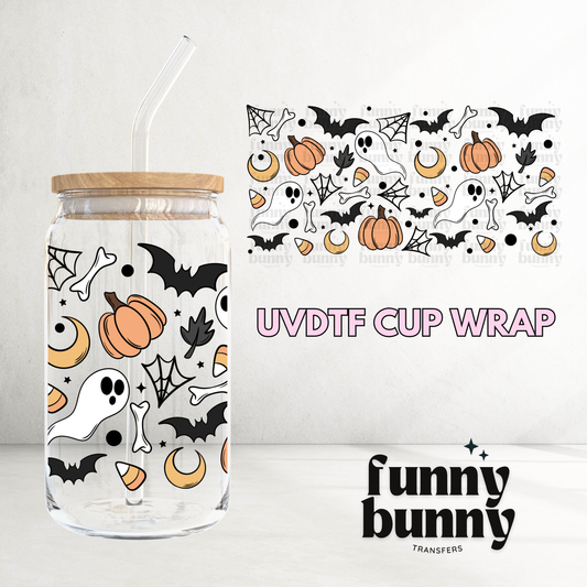 Spooky Bones - 16oz UVDTF Cup Wrap