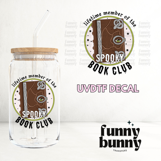 Spooky Book Club II - UVDTF Decal