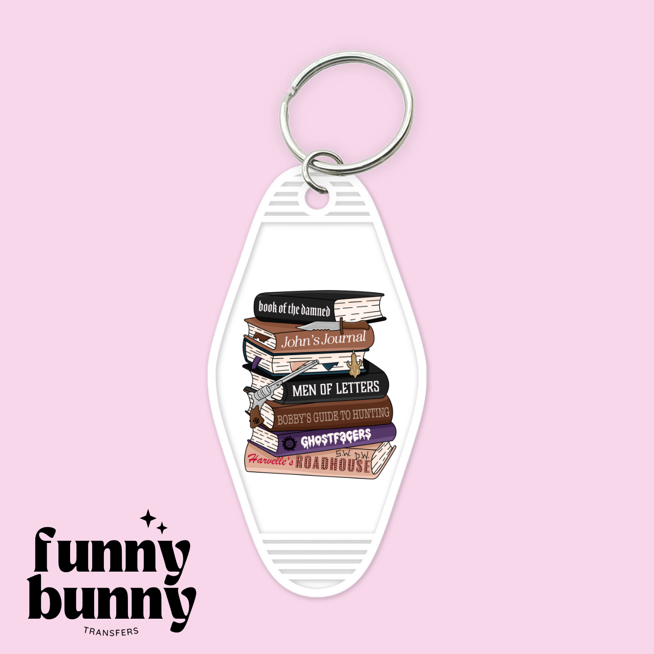 Spooky Books - Motel Keychain