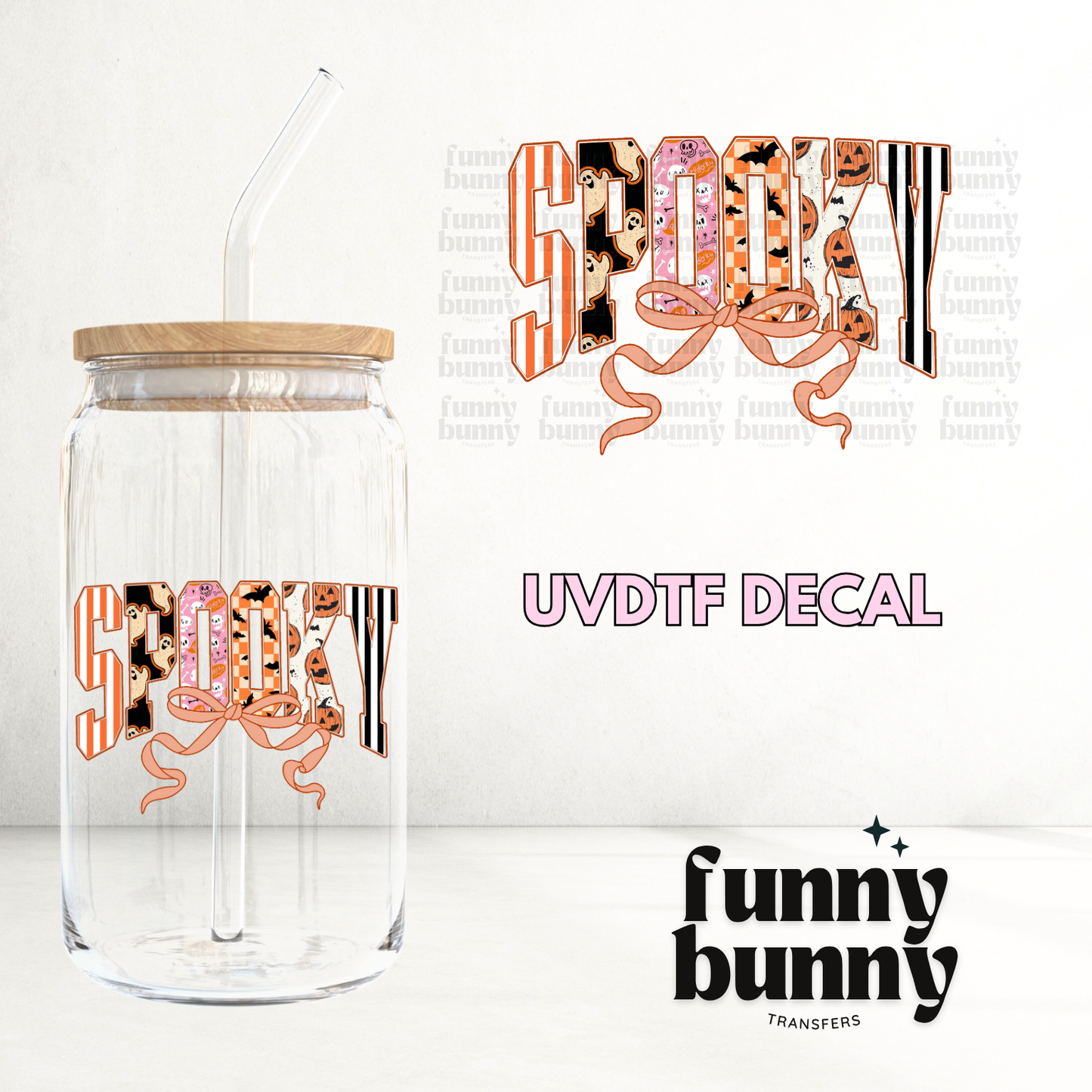 Spooky Coquette Bow - UVDTF Decal