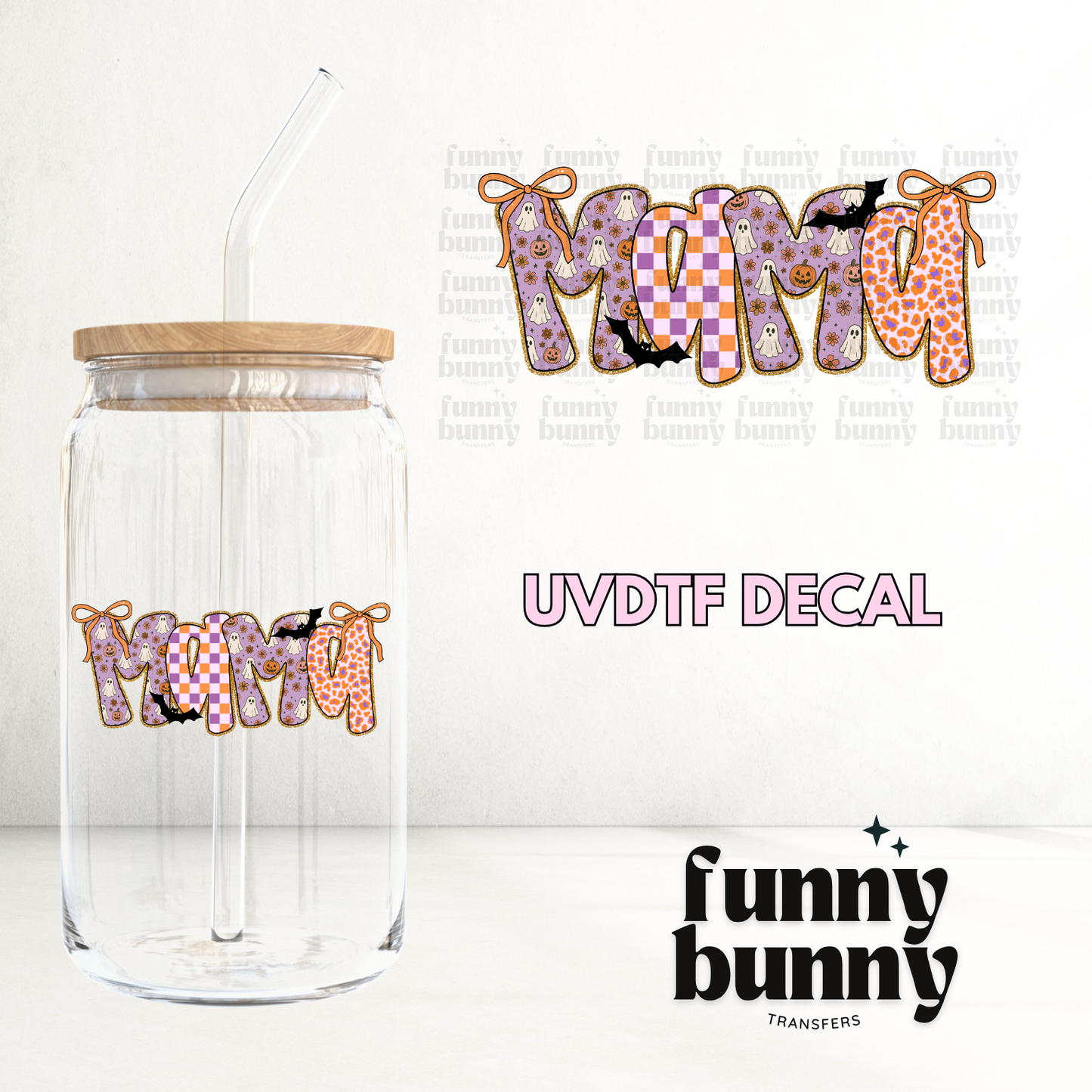 Spooky Coquette Mama - UVDTF Decal