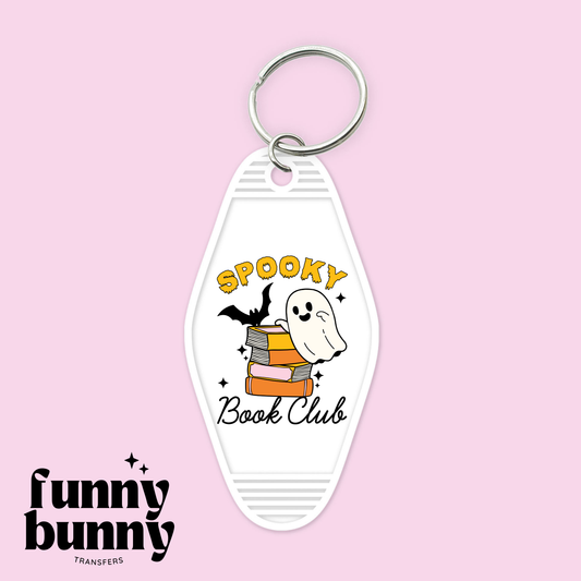 Spooky Ghost Book Club - Motel Keychain