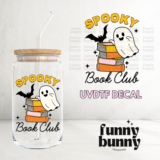 Spooky Ghost Book Club - UVDTF Decal