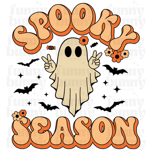 Spooky Season Ghost Bats - Sublimation Transfer