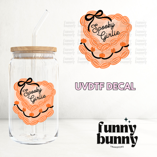 Spooky Girlie Vintage Cake - UVDTF Decal