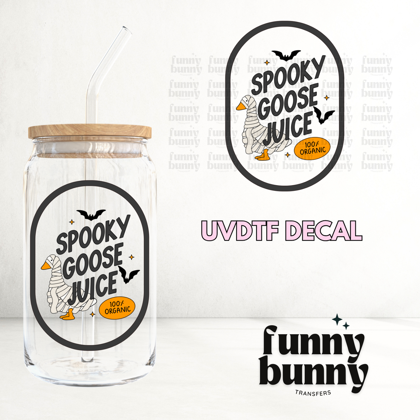 Spooky Goose Juice - UVDTF Decal
