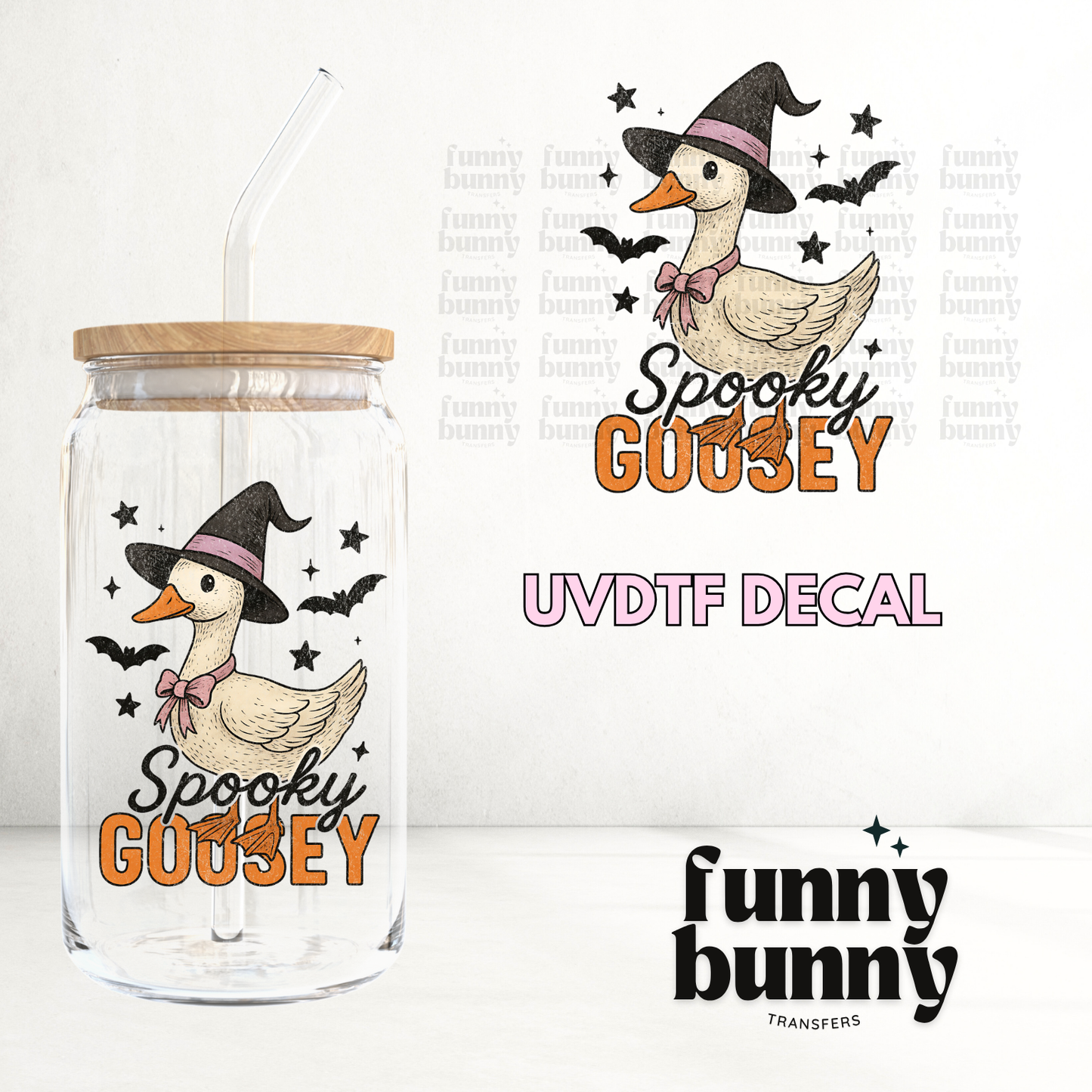 Spooky Goosey Cutie - UVDTF Decal