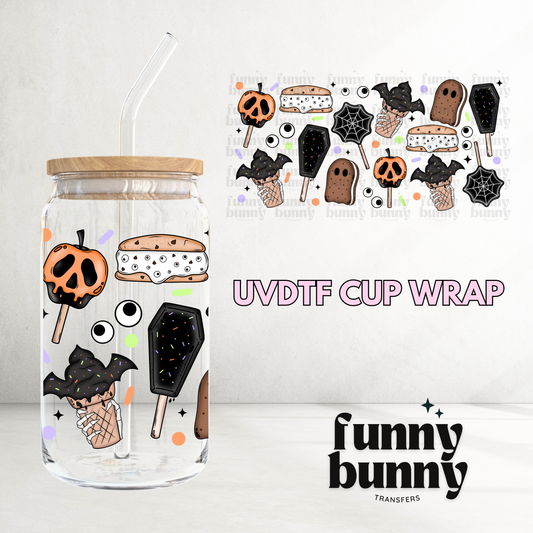 Spooky Ice Cream - 16oz UVDTF Cup Wrap