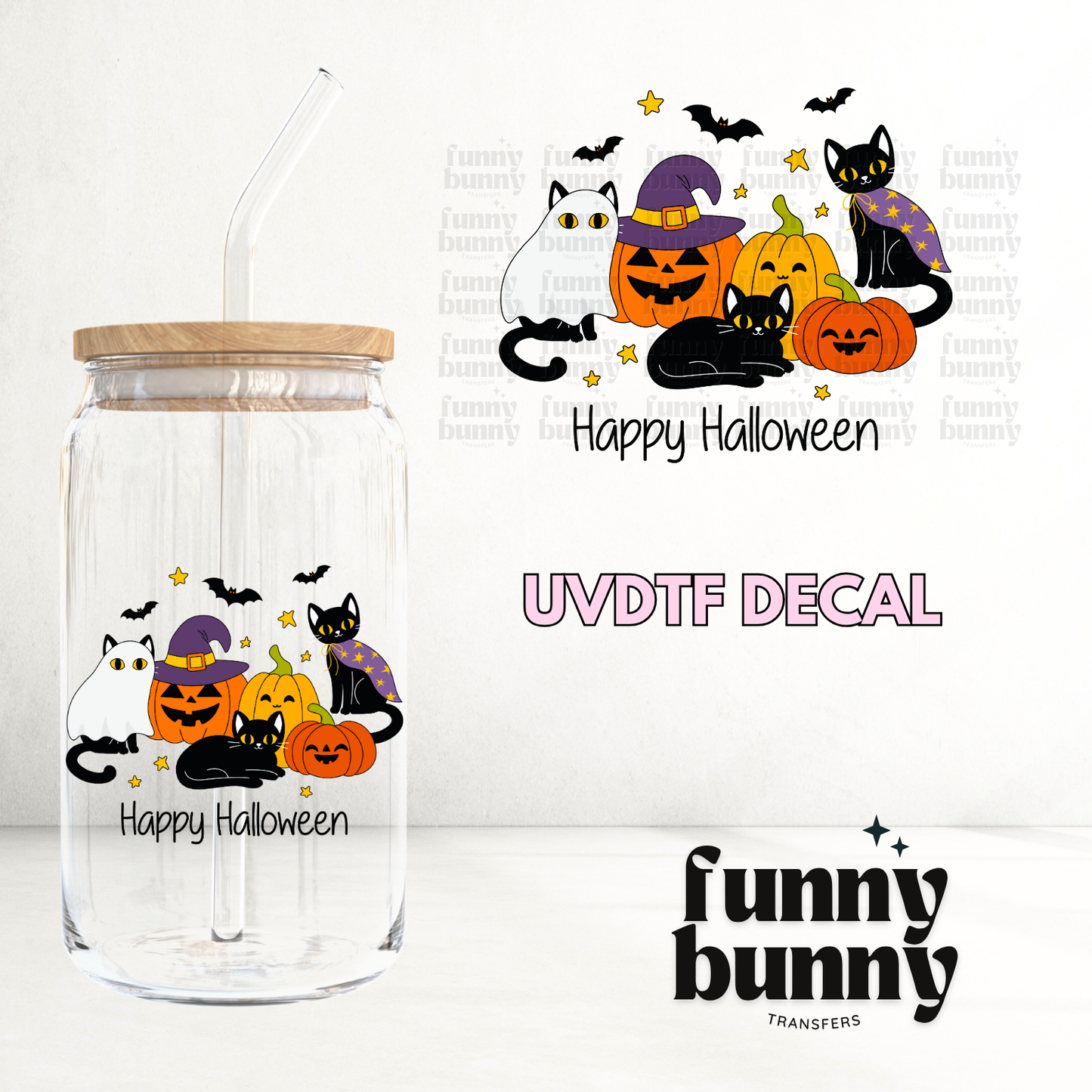 Spooky Kittens 2.0 - UVDTF Decal
