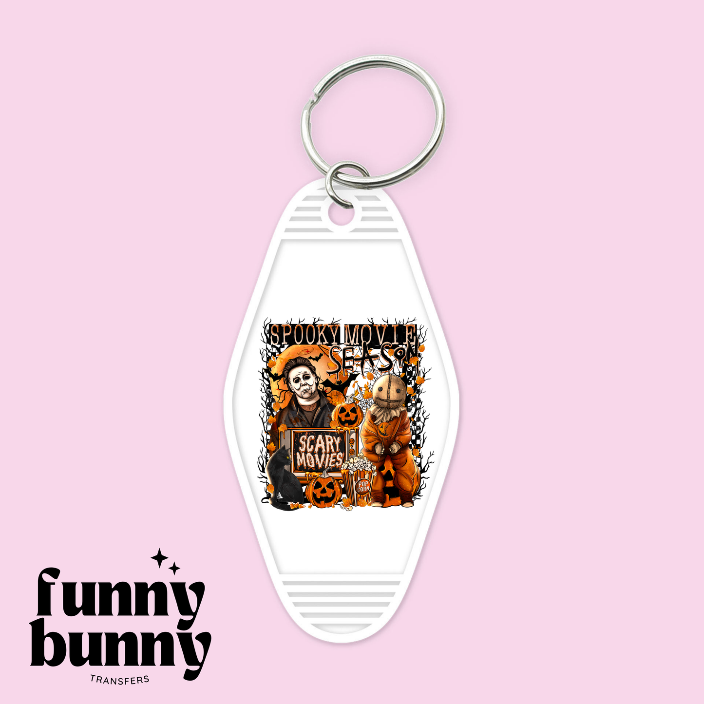 Spooky Movie Season - Motel Keychain