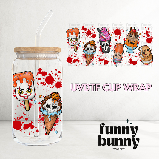 Spooky Popsicles -  16oz UVDTF Cup Wrap