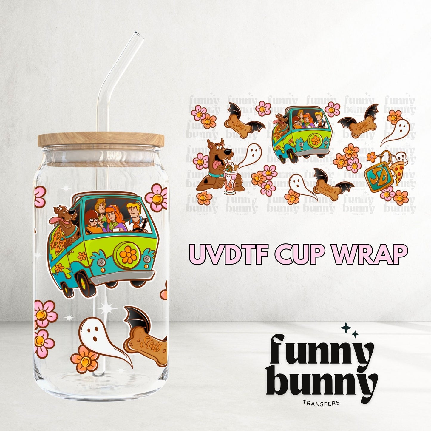 Spooky Scooby Snacks - 16oz UVDTF Cup Wrap