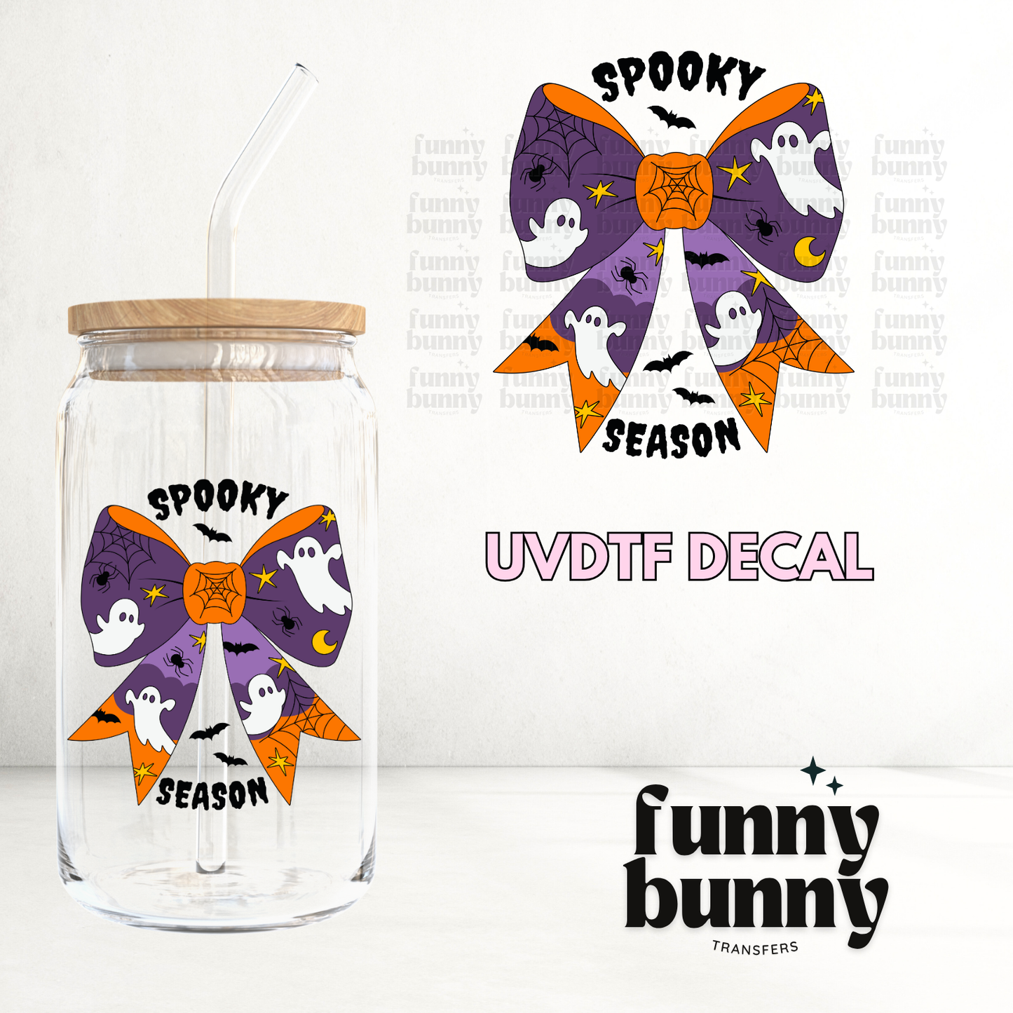Spooky Season Bow - UVDTF Decal