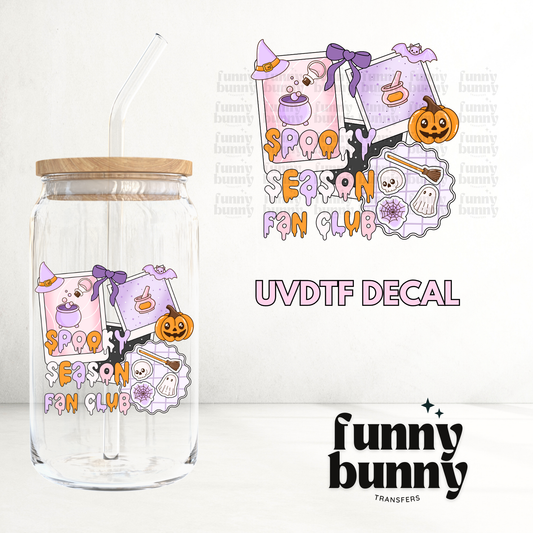 Spooky Season Fan Club - UVDTF Decal