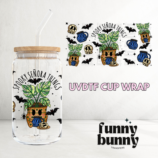 Spooky Senora Things - 16oz UVDTF Cup Wrap