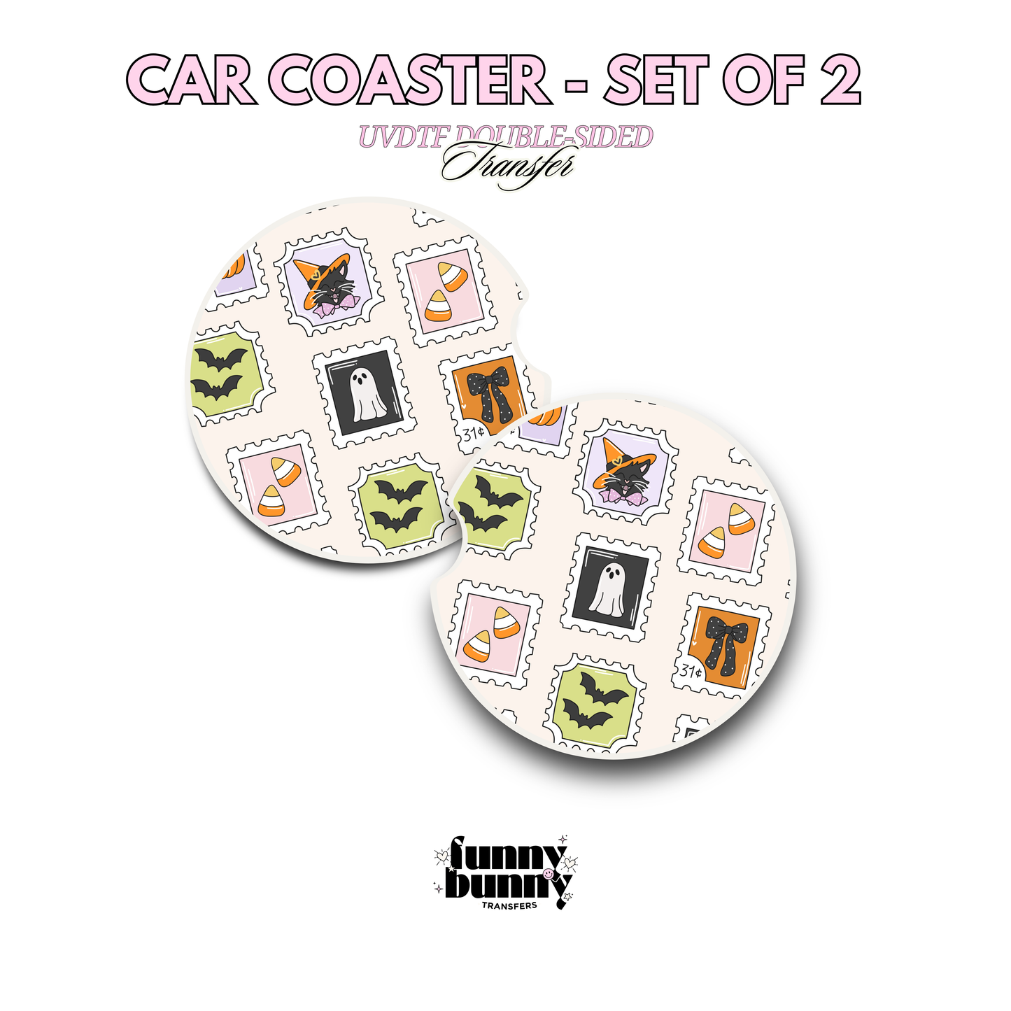 Spooky Stamps - UVDTF Coaster