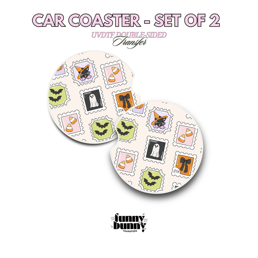 Spooky Stamps - UVDTF Coaster