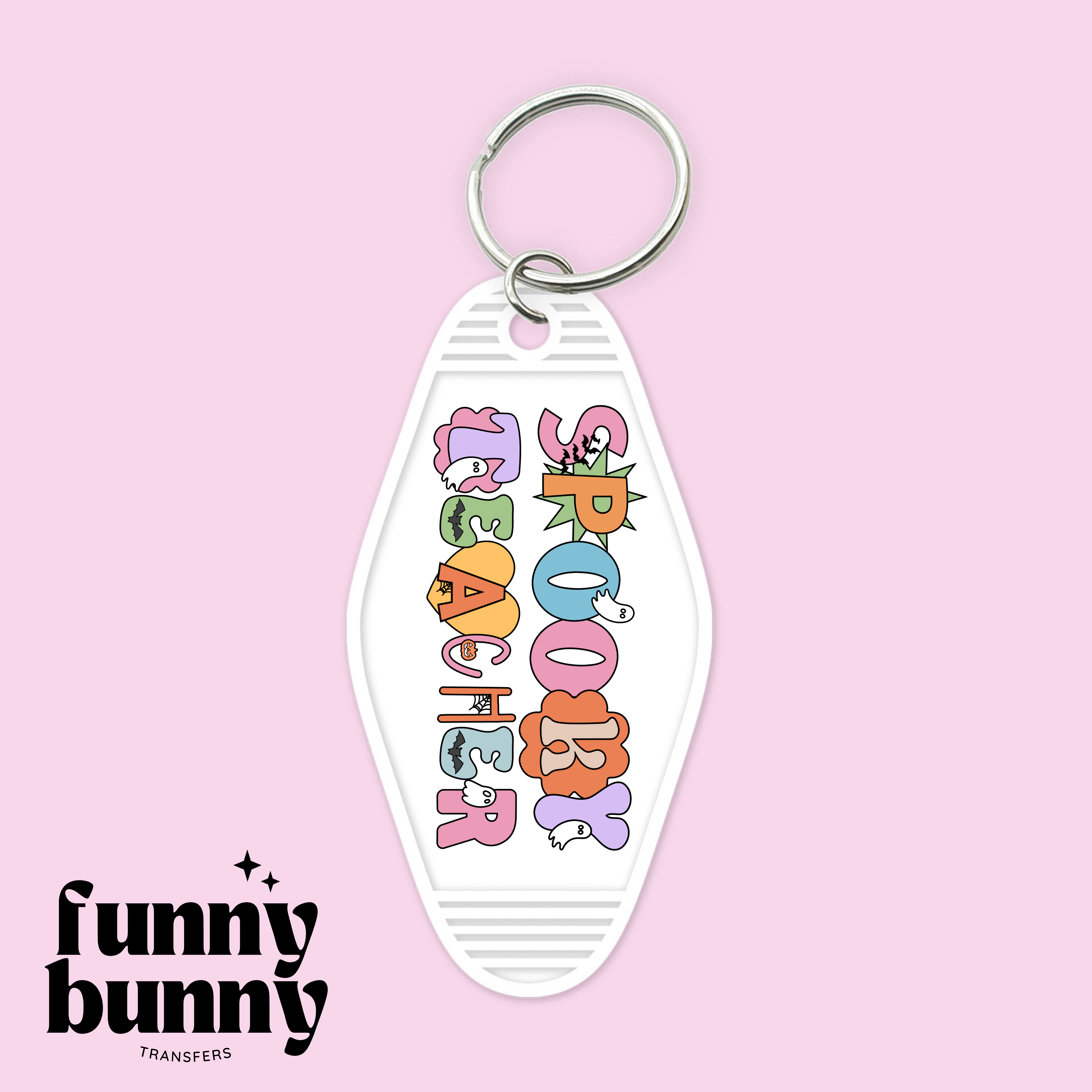 Spooky Teacher - Motel Keychain – Funny Bunny Transfers