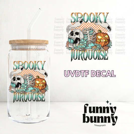 Spooky Turquoise - UVDTF Decal