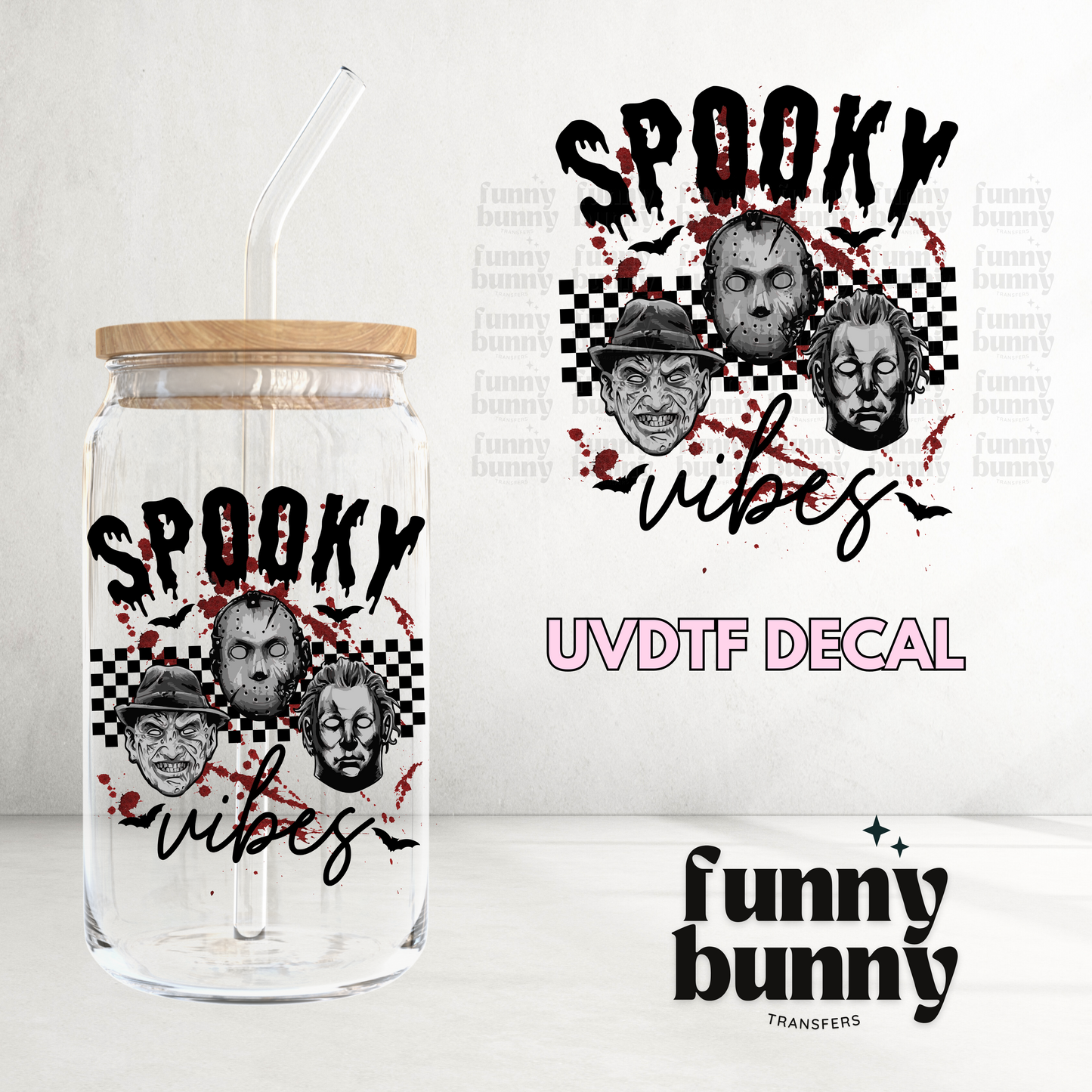 Spooky Vibes  - UVDTF Decal