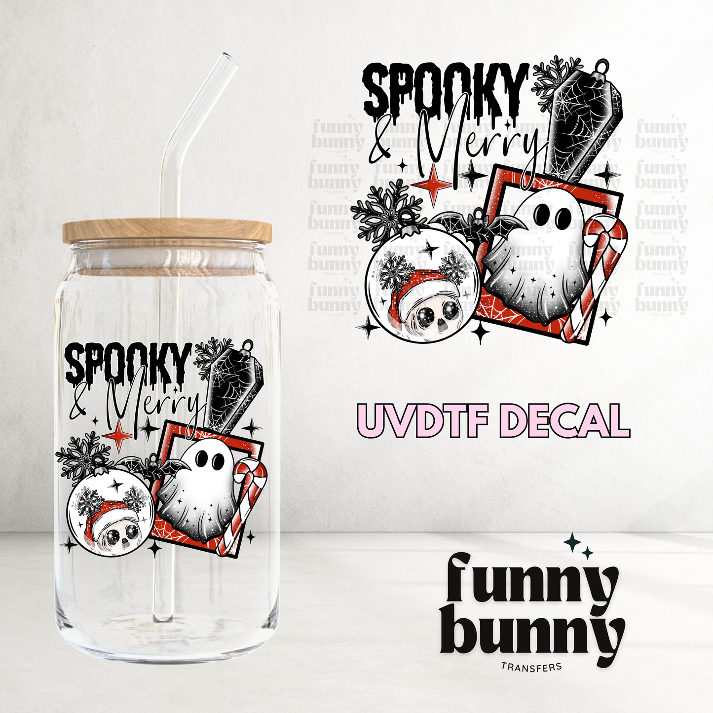 Spooky & Merry - UVDTF Decal