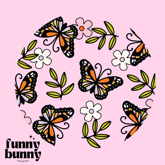 Spring Butterflies  - UVDTF Lid Decal