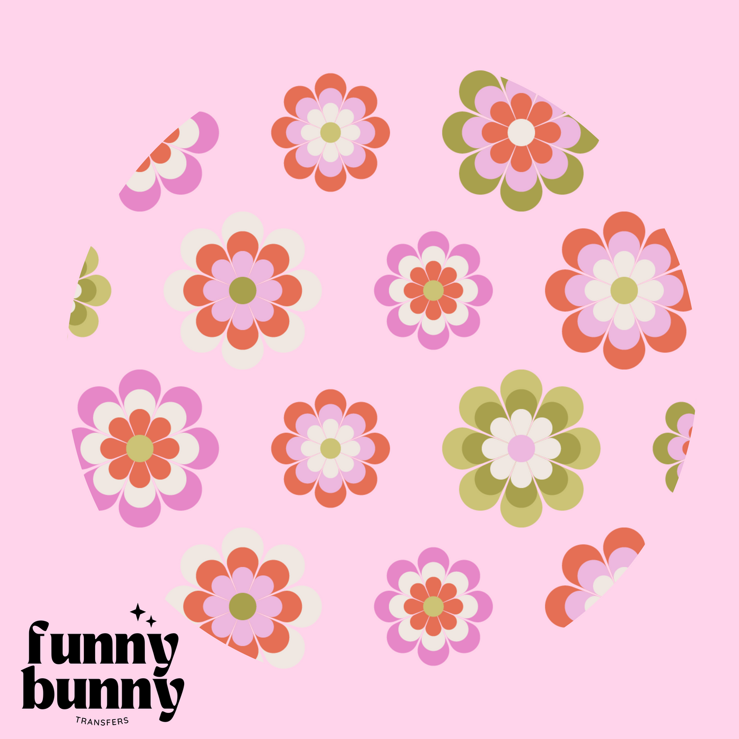 Spring Colorful Flowers - UVDTF Lid Decal