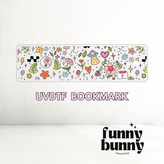 Spring Doodle - UVDTF Bookmark Decal