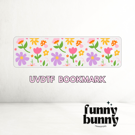 Spring Floral Doddle - UVDTF Bookmark Decal
