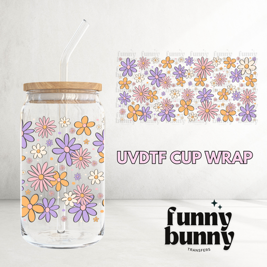 Spring Flowers - 16oz UVDTF Cup Wrap